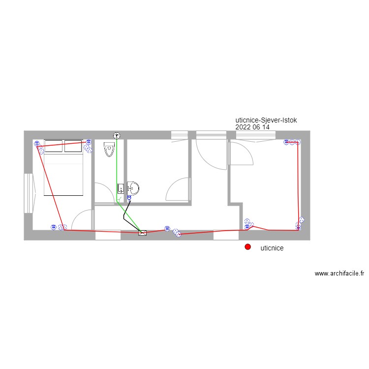 plan-Uticnine-Sjever-Istok. Plan de 0 pièce et 0 m2