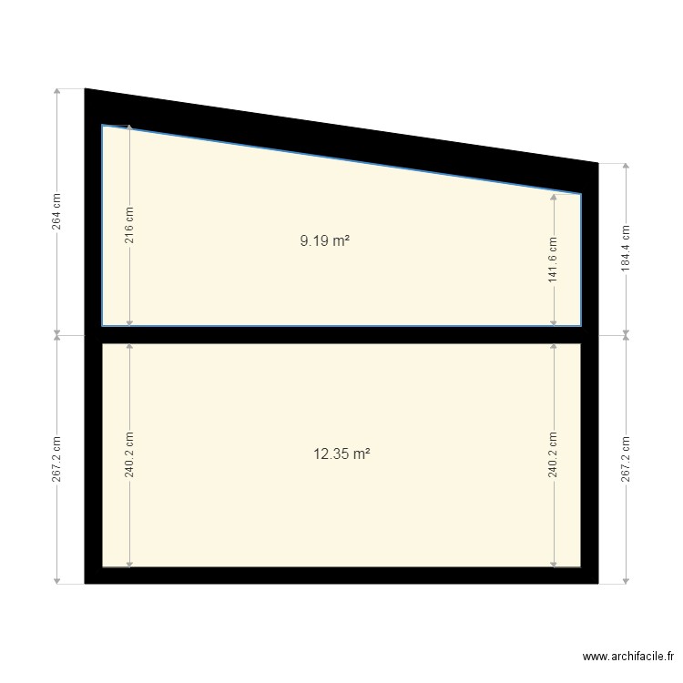 coupe. Plan de 0 pièce et 0 m2