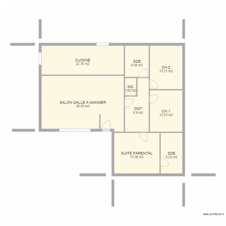 BILOCAN. Plan de 0 pièce et 0 m2