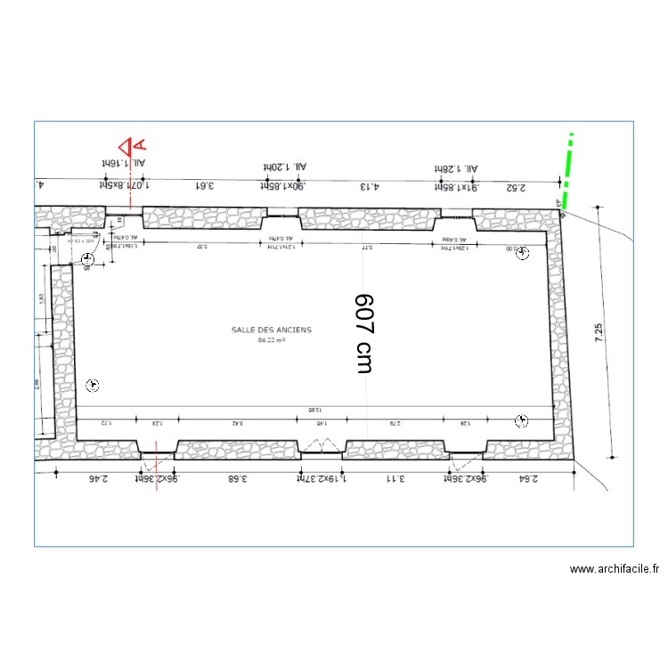 Plan VMC salle 3eme age . Plan de 0 pièce et 0 m2