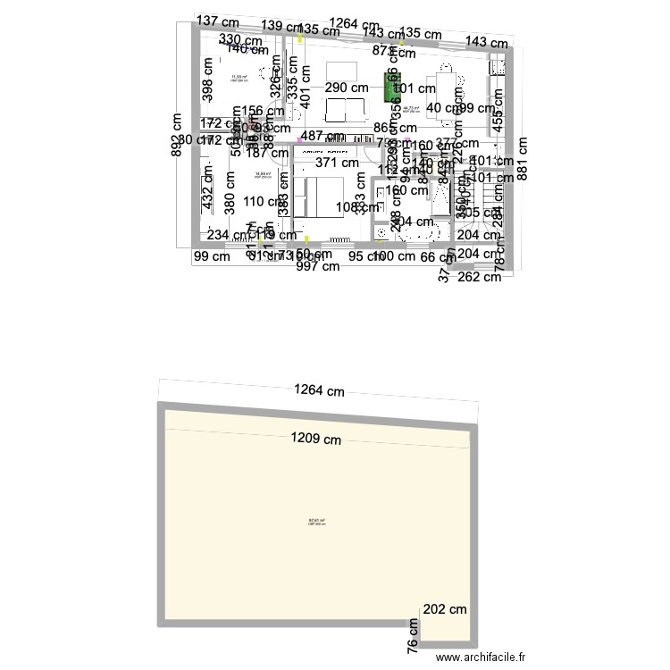  Plan villa Néa 4. Plan de 6 pièces et 170 m2