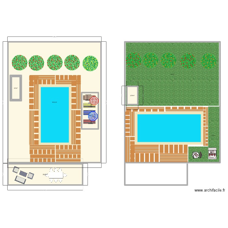 begles. Plan de 5 pièces et 215 m2