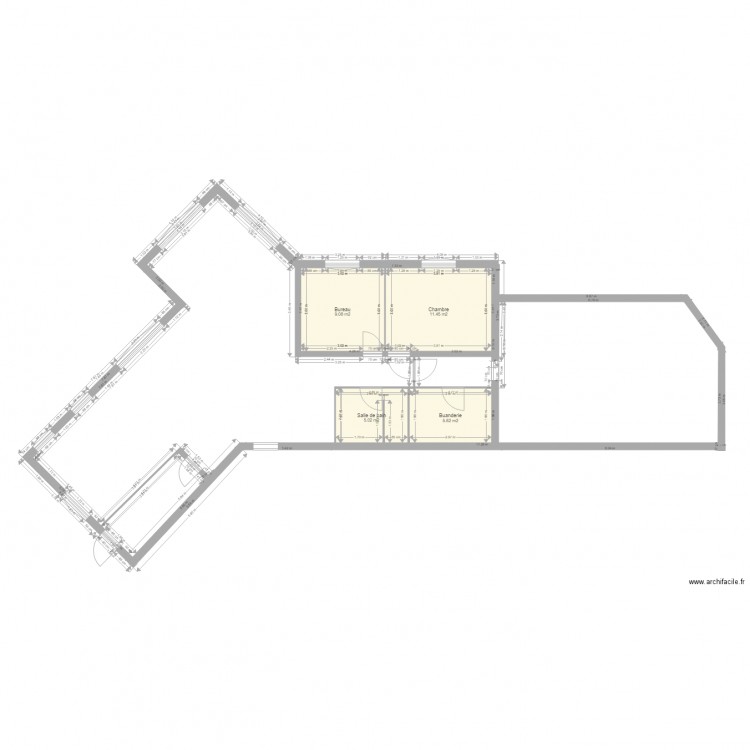 plan 1 2. Plan de 0 pièce et 0 m2