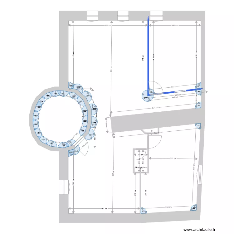 67 Faubourg  R3 EXISTANT. Plan de 