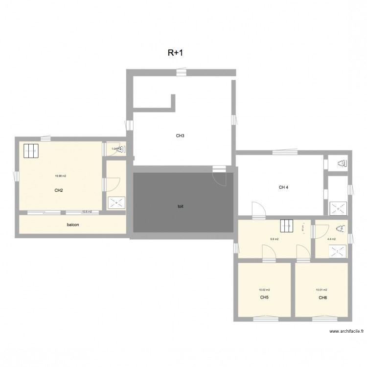 Talmont etage 1V2. Plan de 0 pièce et 0 m2