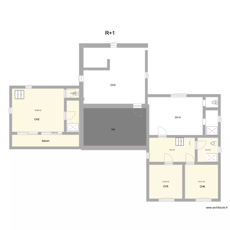 Talmont etage 1V2. Plan de Talmont etage 1V2. Plan de