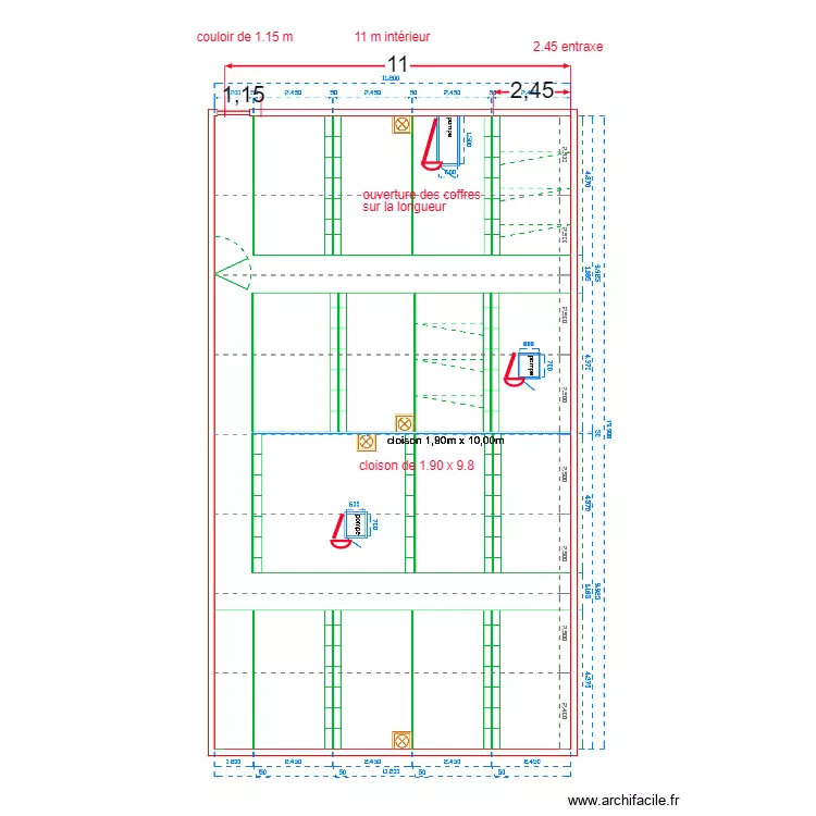 collot modifie. Plan de 