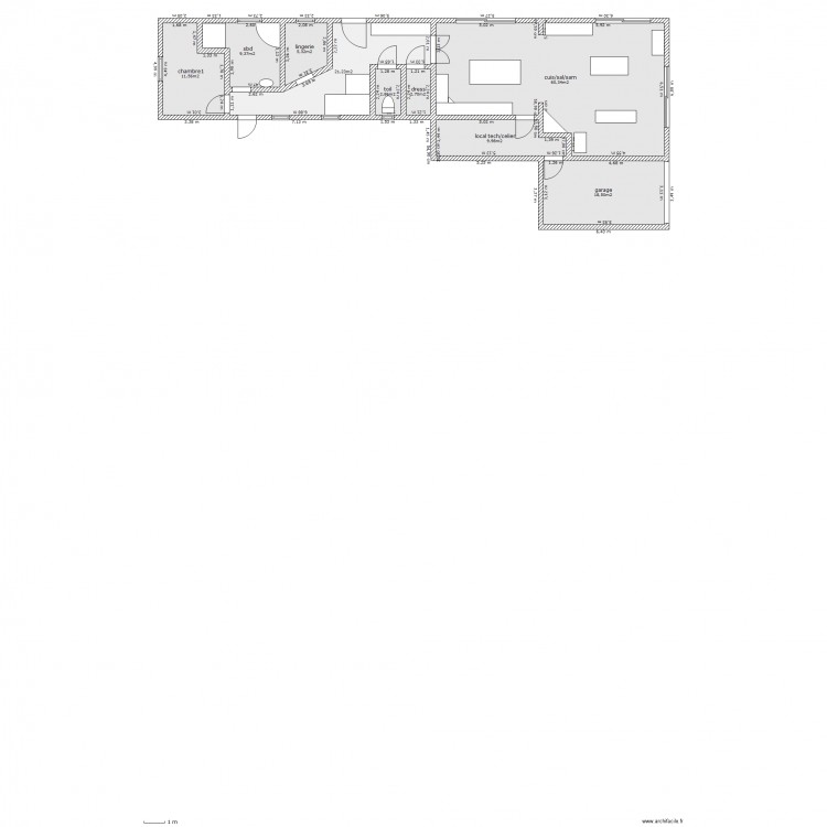 fermettecoté1. Plan de 0 pièce et 0 m2