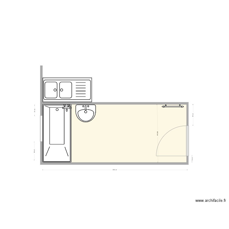 Masse Existant. Plan de 0 pièce et 0 m2