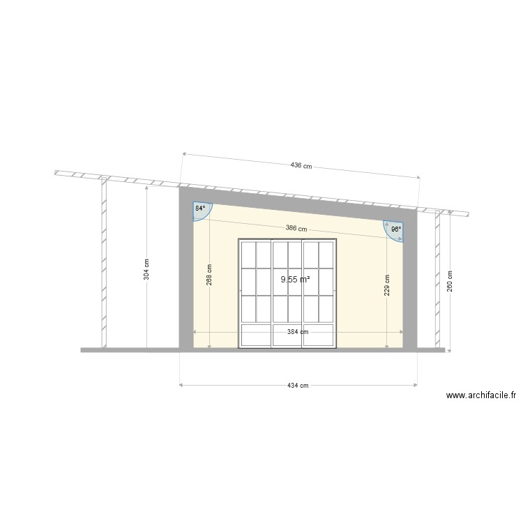 vu terrasse. Plan de 0 pièce et 0 m2