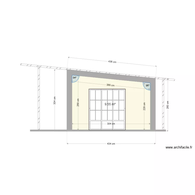 vu terrasse. Plan de 