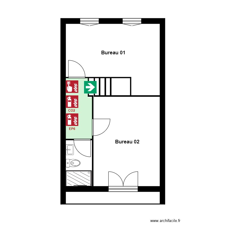 Centre médical St Max Etage. Plan de 0 pièce et 0 m2