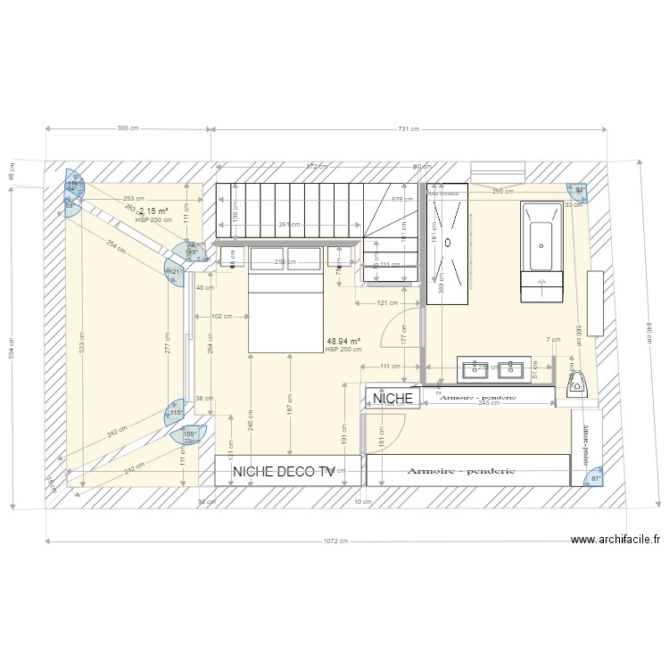 ETAGE CHAMBRE BARRUS. Plan de 0 pièce et 0 m2