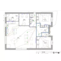 Plan &eacute;lectrique sans fond