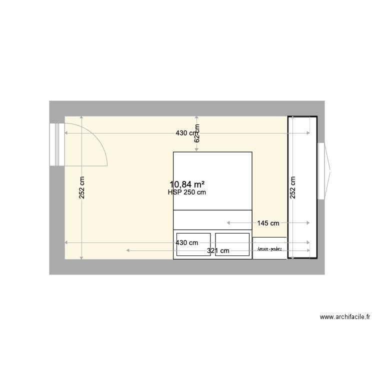 Chambre 1 JdB. Plan de 0 pièce et 0 m2