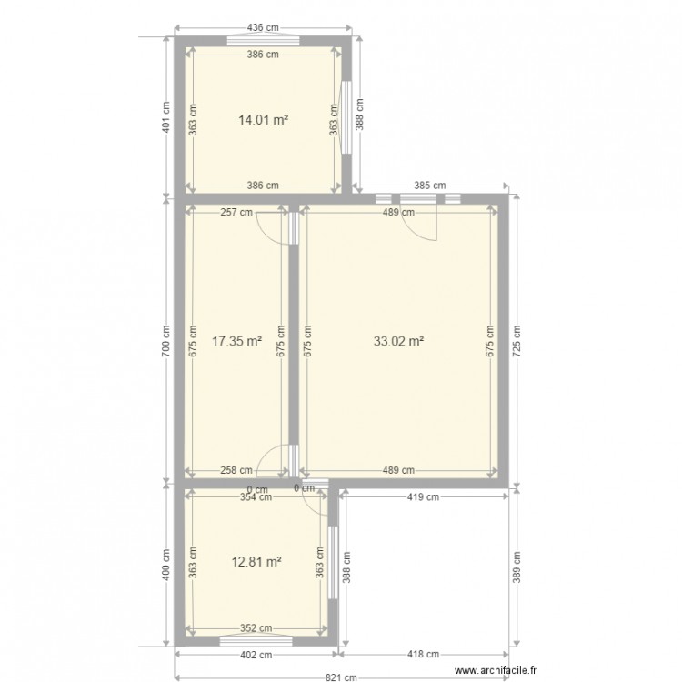 extention exi. Plan de 0 pièce et 0 m2