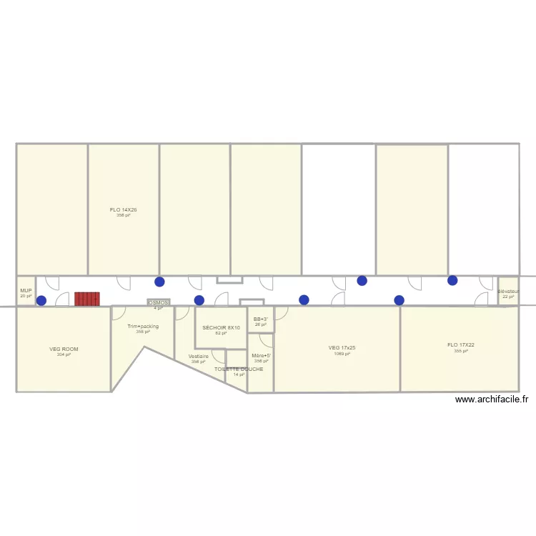 MICRO LP PETIT 1 EN HAUT ET 1 EN BAS. Plan de 