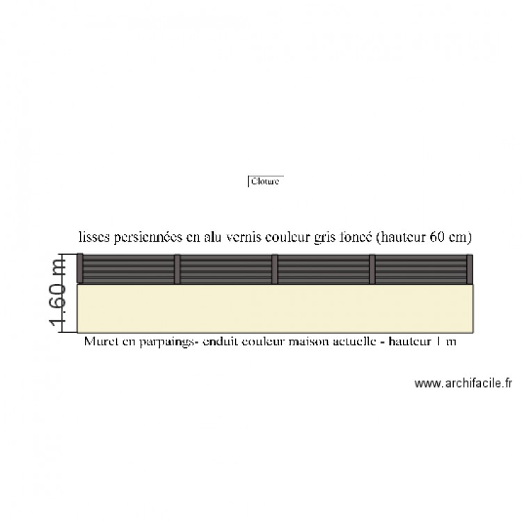 cloture. Plan de 0 pièce et 0 m2