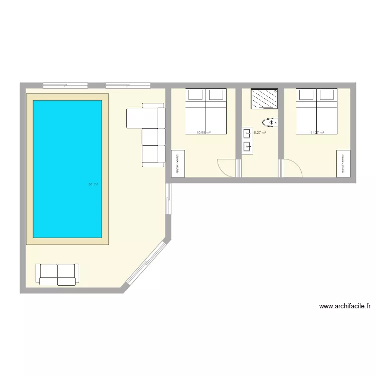 piscine2. Plan de 