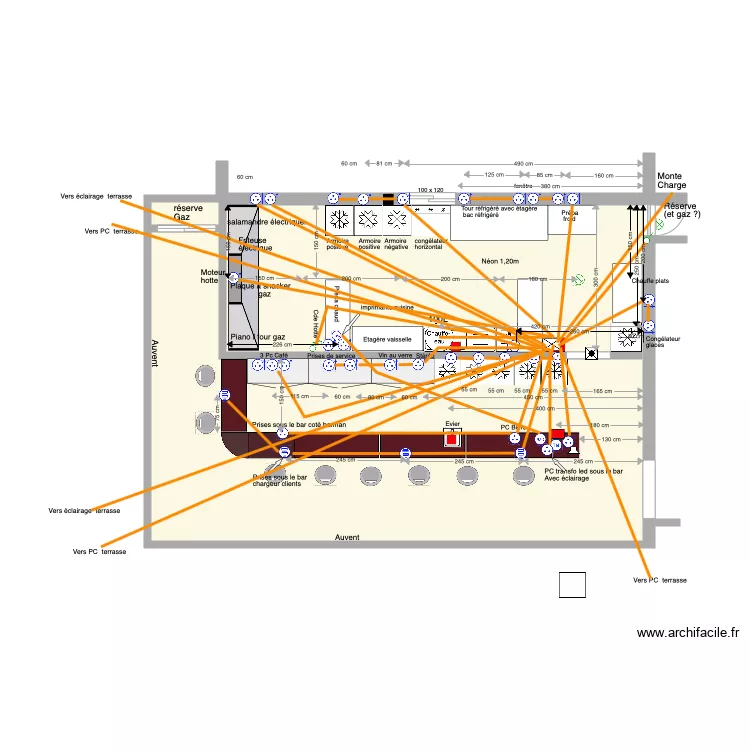 Cuisine Roof Top gaines sol du 06 04 20. Plan de Cuisine Roof Top gaines sol du 06 04 20. Plan de