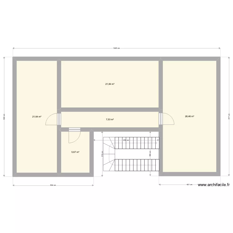 1er etage. Plan de 1er etage. Plan de