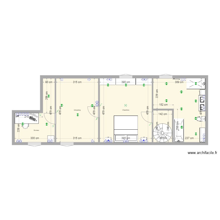 Plan 1er électrique. Plan de 0 pièce et 0 m2