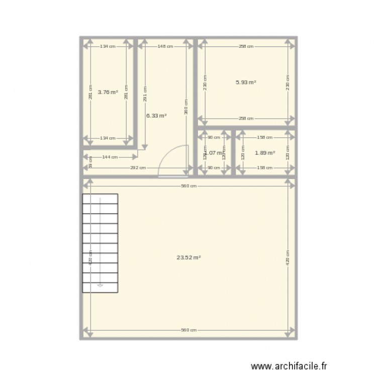 plan duplex 2 etage 1. Plan de 0 pièce et 0 m2