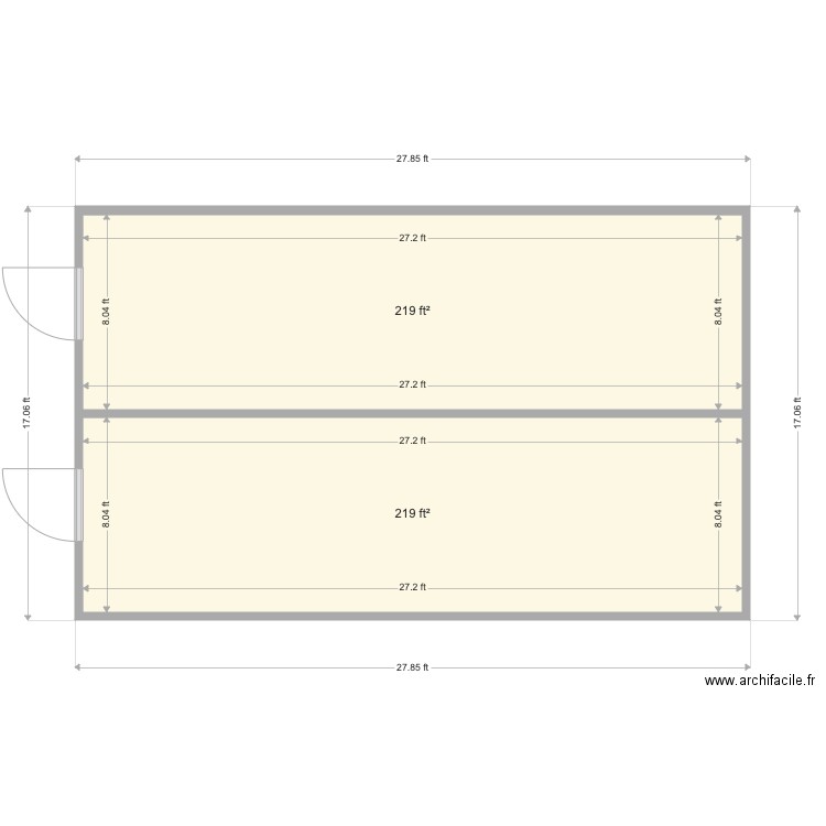 PPD Standards. Plan de 0 pièce et 0 m2