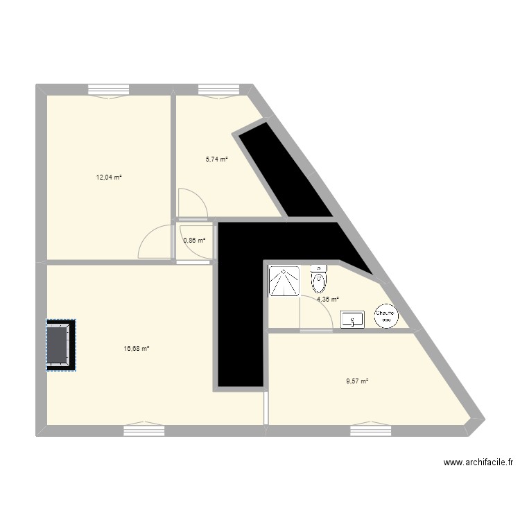 Boddaert. Plan de 0 pièce et 0 m2