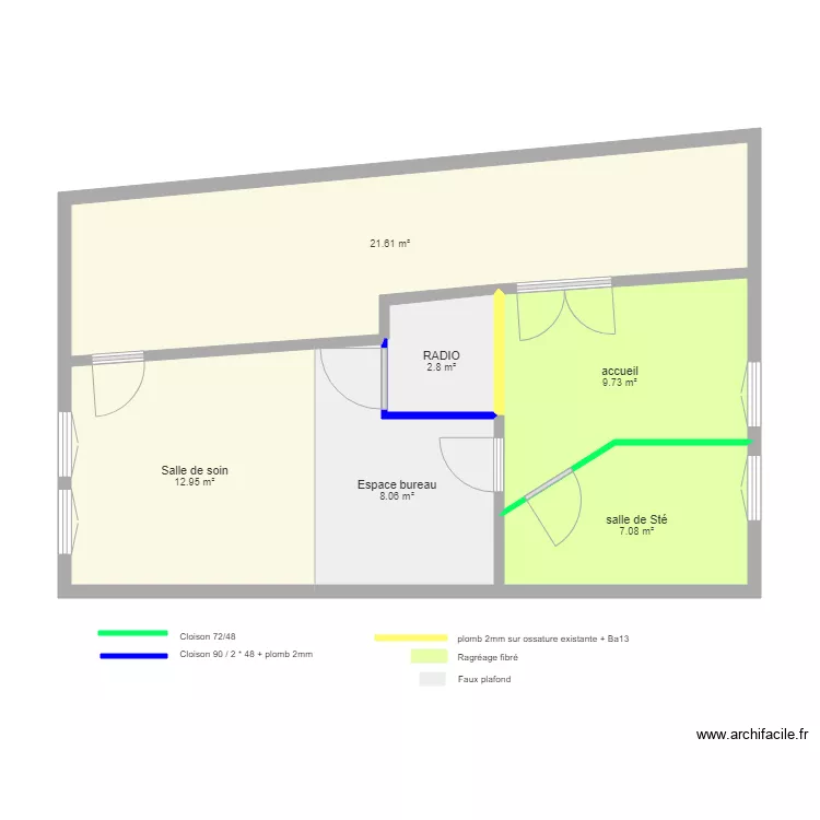 Crebessegue. Plan de 