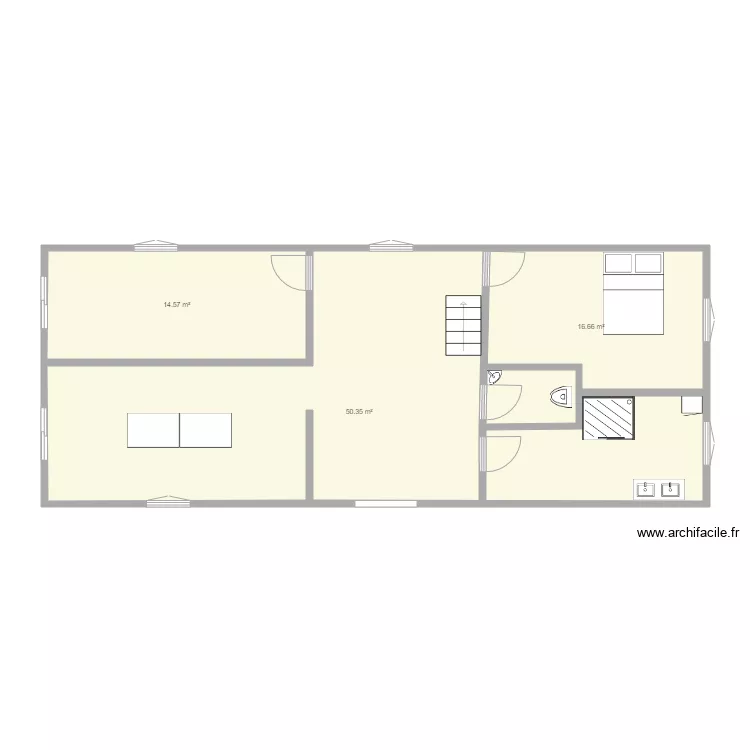 pilles etage. Plan de 