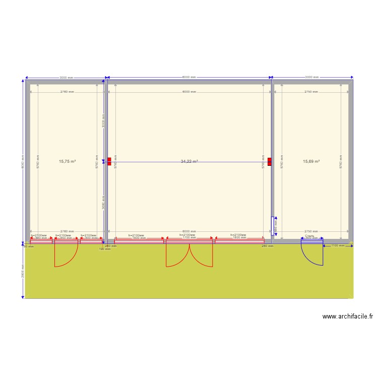 ооо свои. Plan de 0 pièce et 0 m2