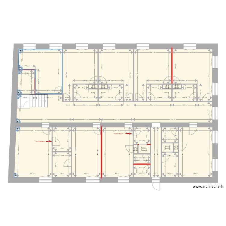 RodinEtageSuppressionCloison. Plan de 0 pièce et 0 m2