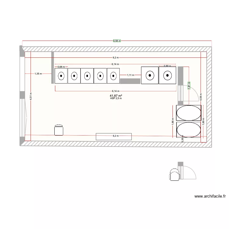 laverie lafayette. Plan de 