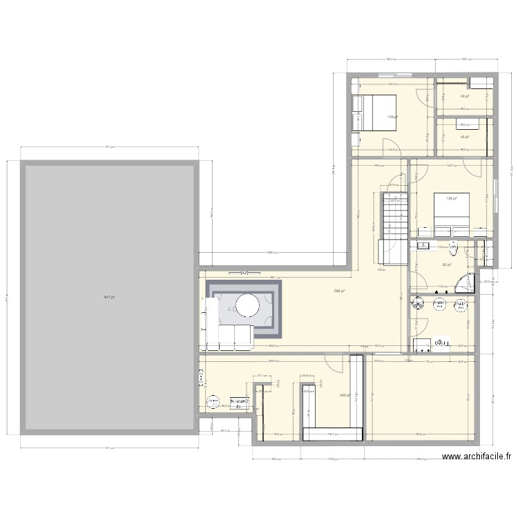 Sous-sol version 1 - 2. Plan de 0 pièce et 0 m2