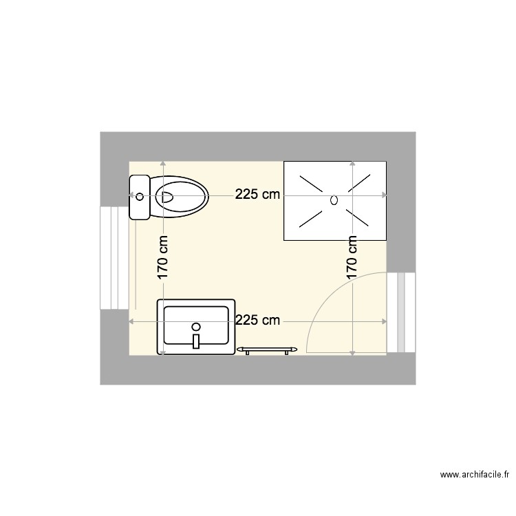sdb. Plan de 0 pièce et 0 m2