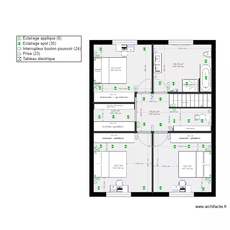 MAISON VITALIE ELEC 1. Plan de 