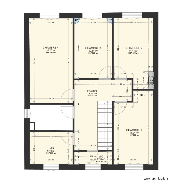 Plan maison Cédric 1er Etage. Plan de 0 pièce et 0 m2