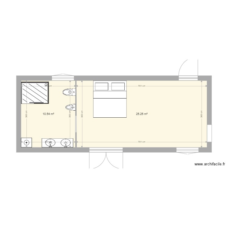 chiè. Plan de 0 pièce et 0 m2