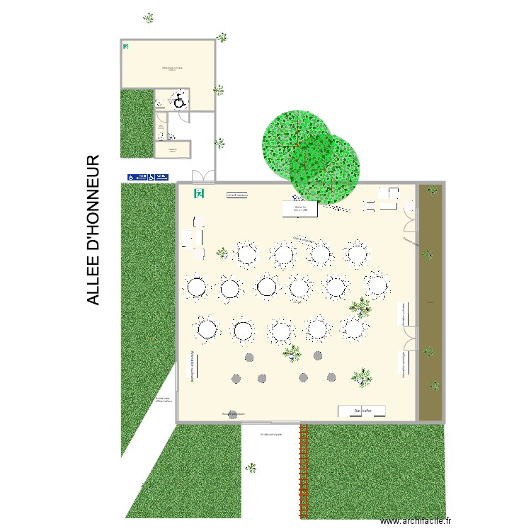 Club Sophia Entreprises mauvais temps. Plan de 0 pièce et 0 m2