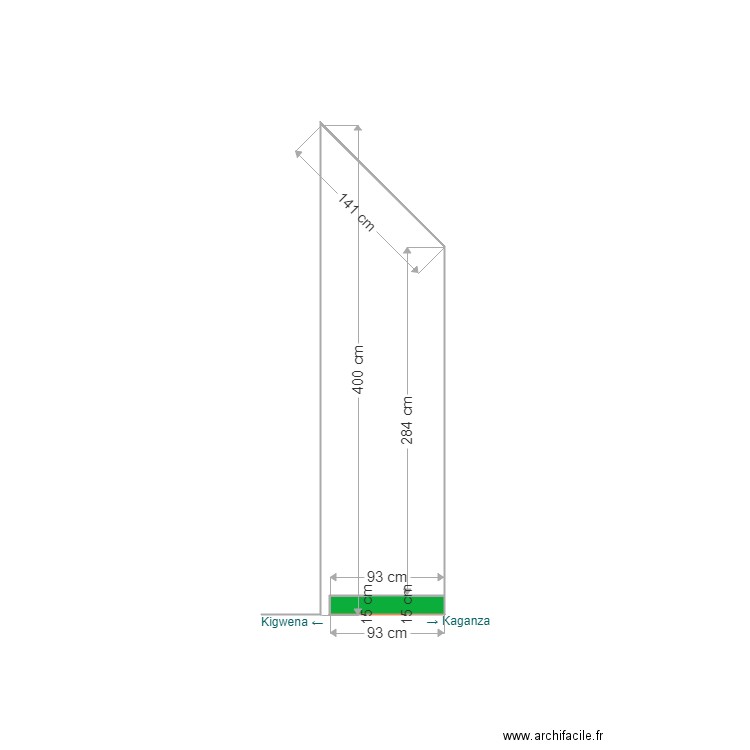 positionnement chalet. Plan de 0 pièce et 0 m2