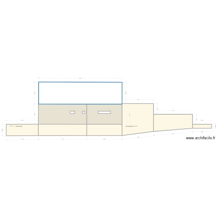 Rambouillet facade est new. Plan de 9 pièces et 162 m2