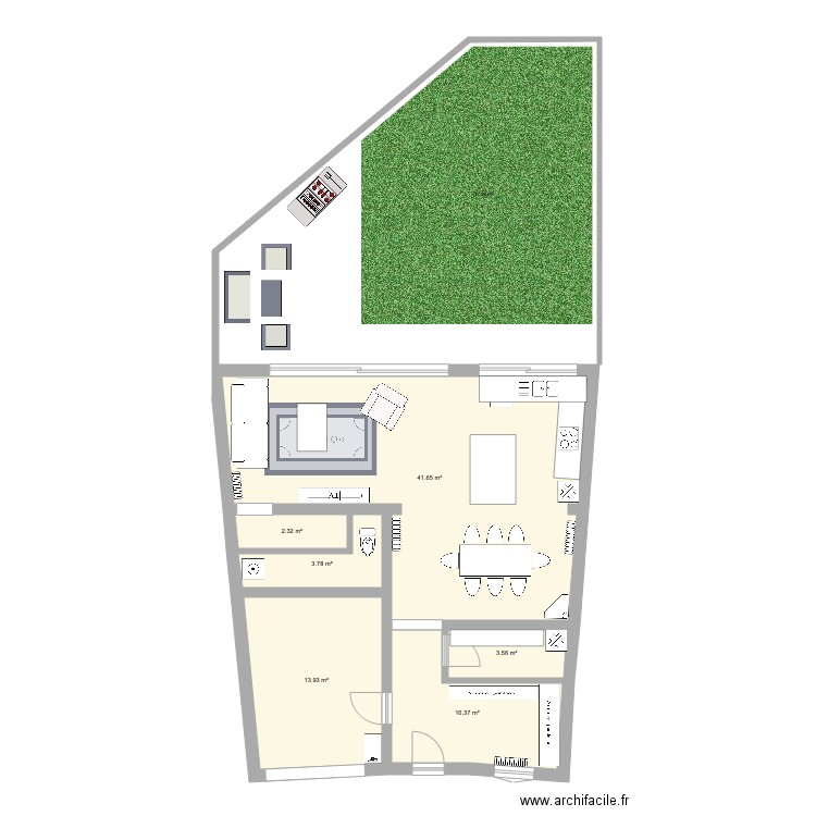 Bacalan Projet RDC VPochet. Plan de 0 pièce et 0 m2