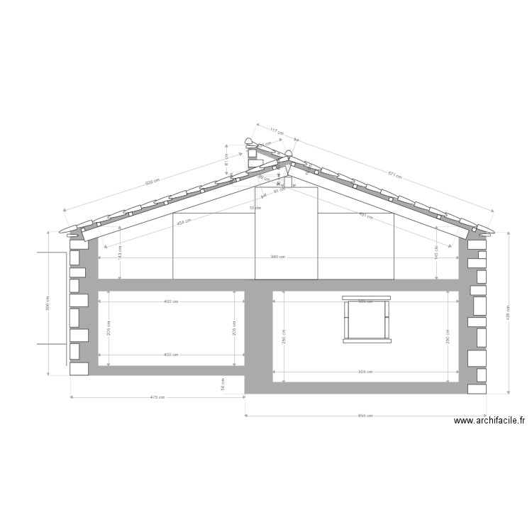 BERGERIE PIGNON OUEST 8. Plan de 2 pièces et 21 m2