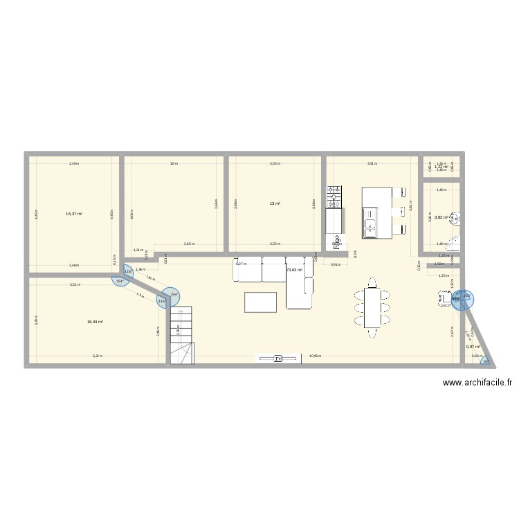 Plan de notre maison. Plan de 0 pièce et 0 m2