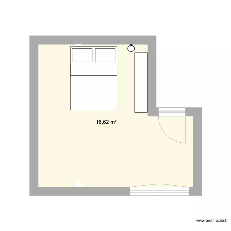 CHAMBRE LOUISE. Plan de 