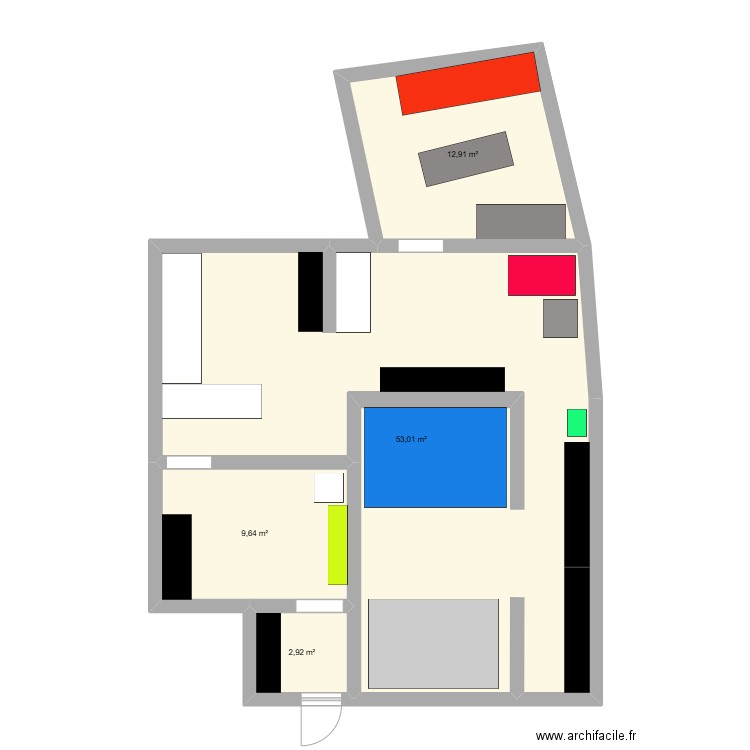 LE SPOT.. Plan de 4 pièces et 78 m2