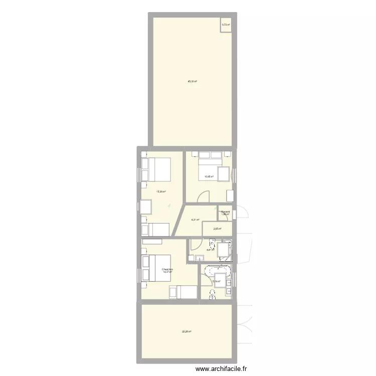 gite le preau reno. Plan de 20  et 326 m²