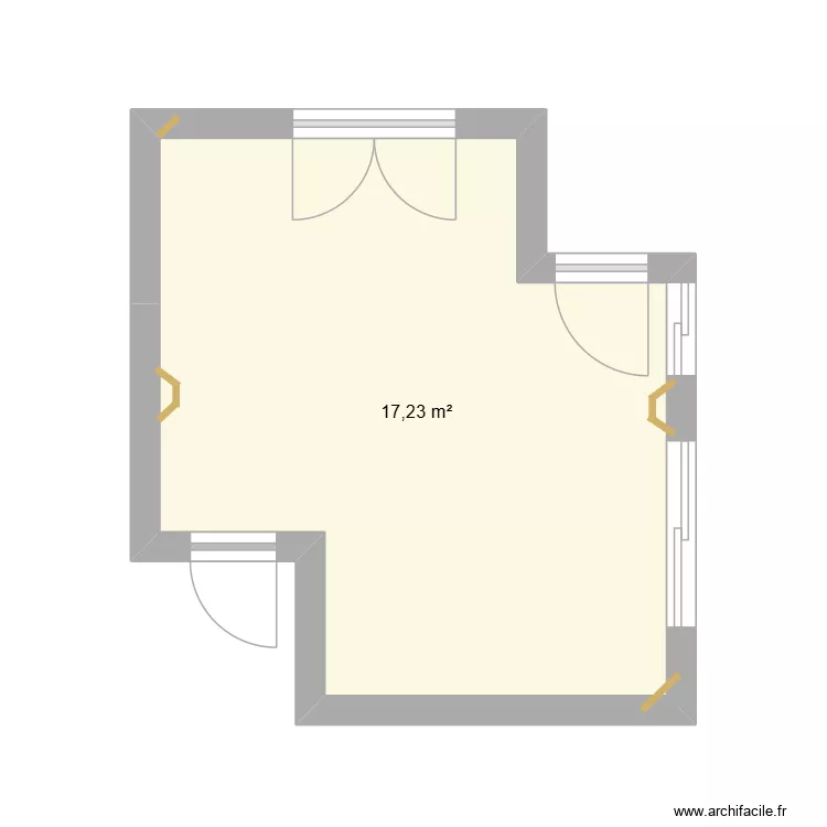 STOCKAGE PETITE ENFANCE. Plan de 1  et 17 m²