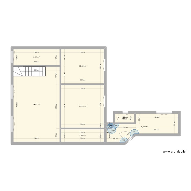 CLEMENCEAU_A. Plan de 11 pièces et 137 m2